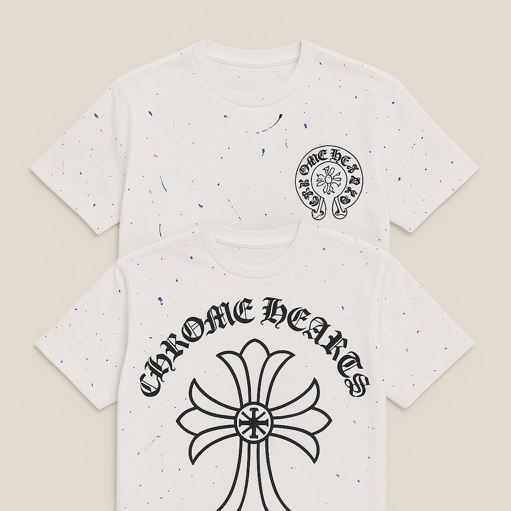 Chrome Heart Round Neck T-shirt