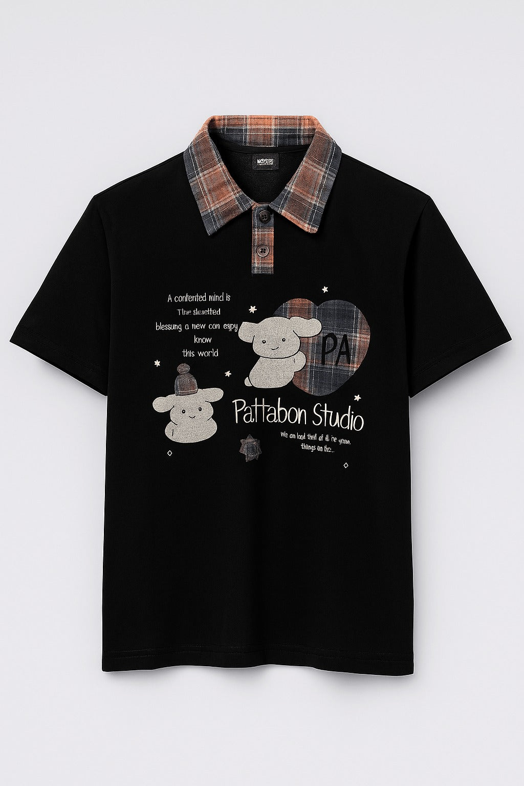 Cartoon Collar T-shirt