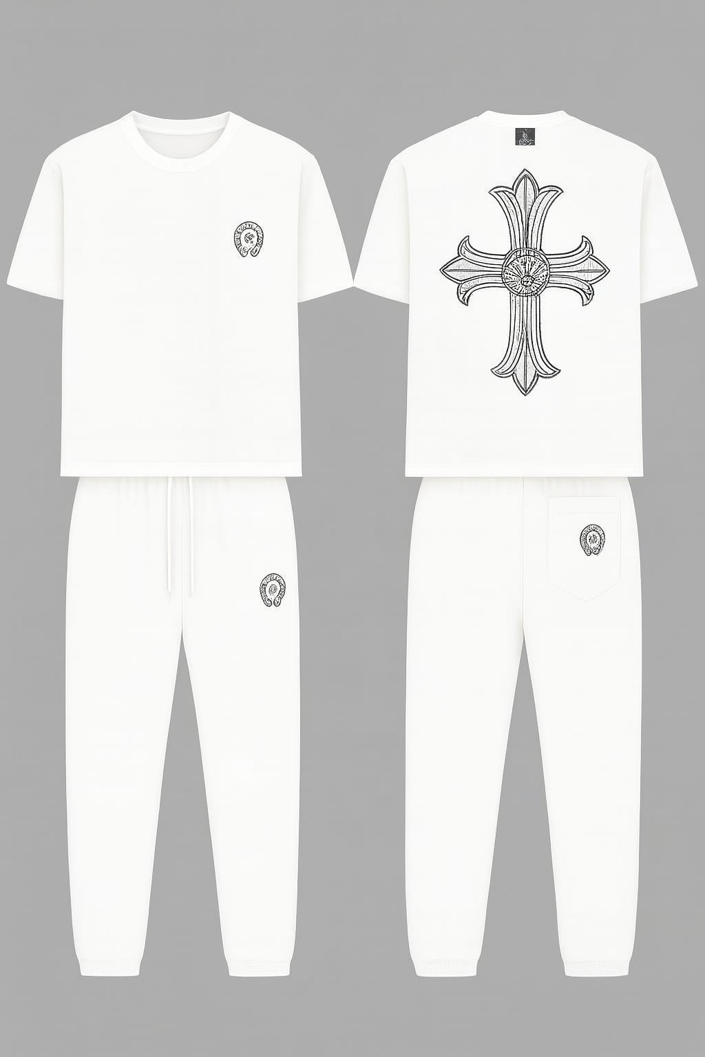 Chrome heart Co-ord Set