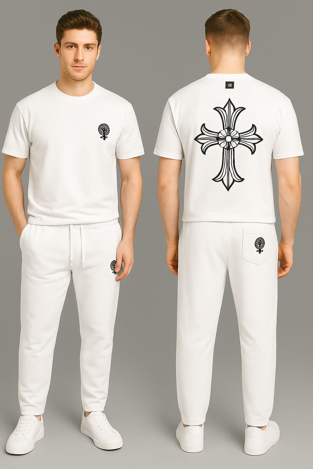 Chrome heart Co-ord Set