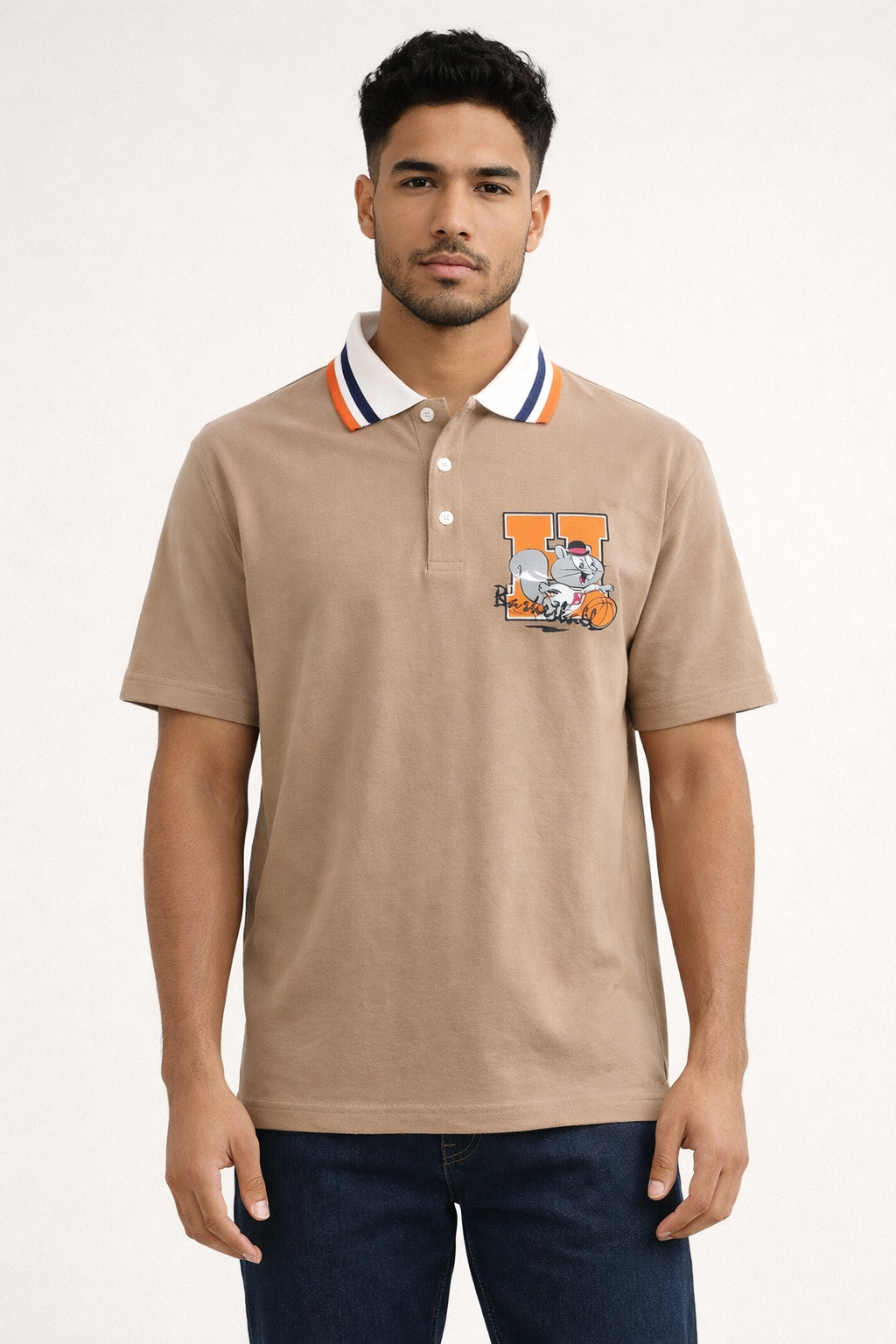 Cartoon Collar T-Shirt