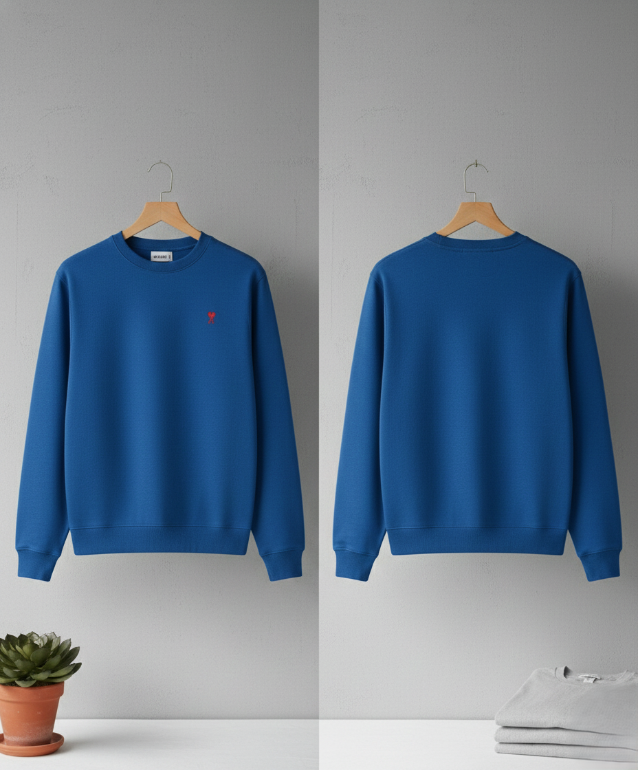 AMI ROUND NECK SWEATSHIRT FULL SLEEVE