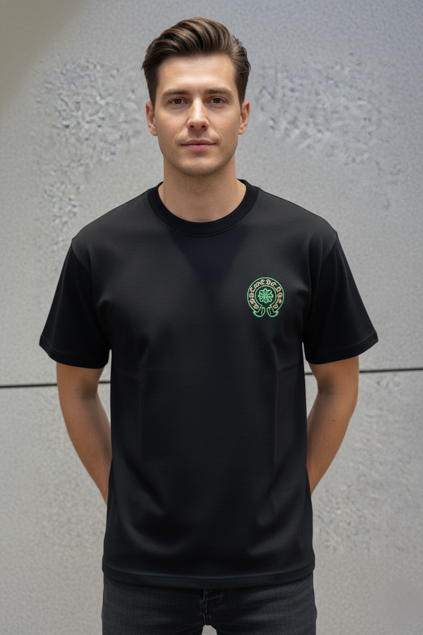 Chrome Heart Round Neck T-shirt