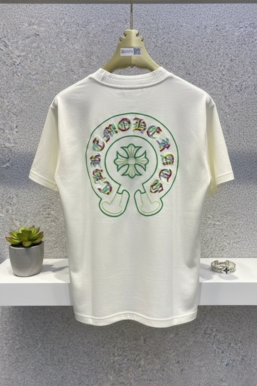 Chrome Heart Round Neck T-shirt