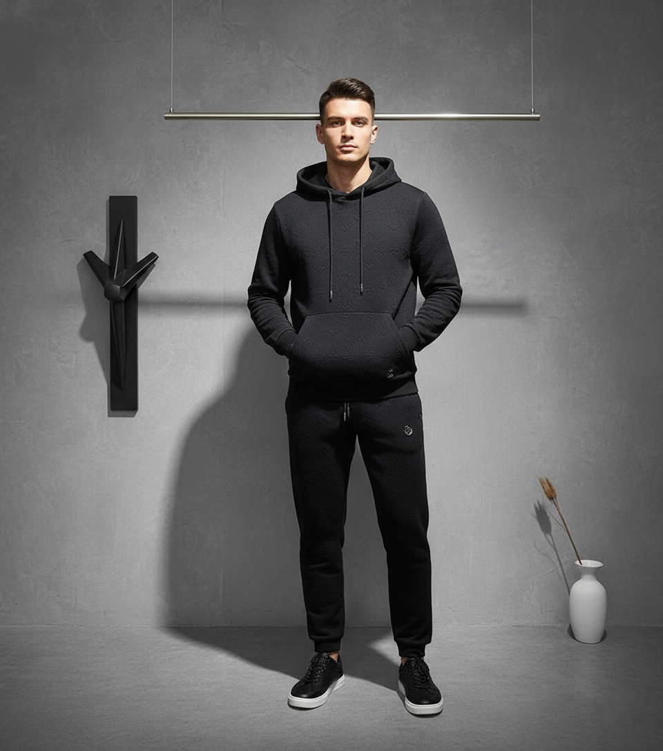 Chrome Heart Hoodie Co-ord Set