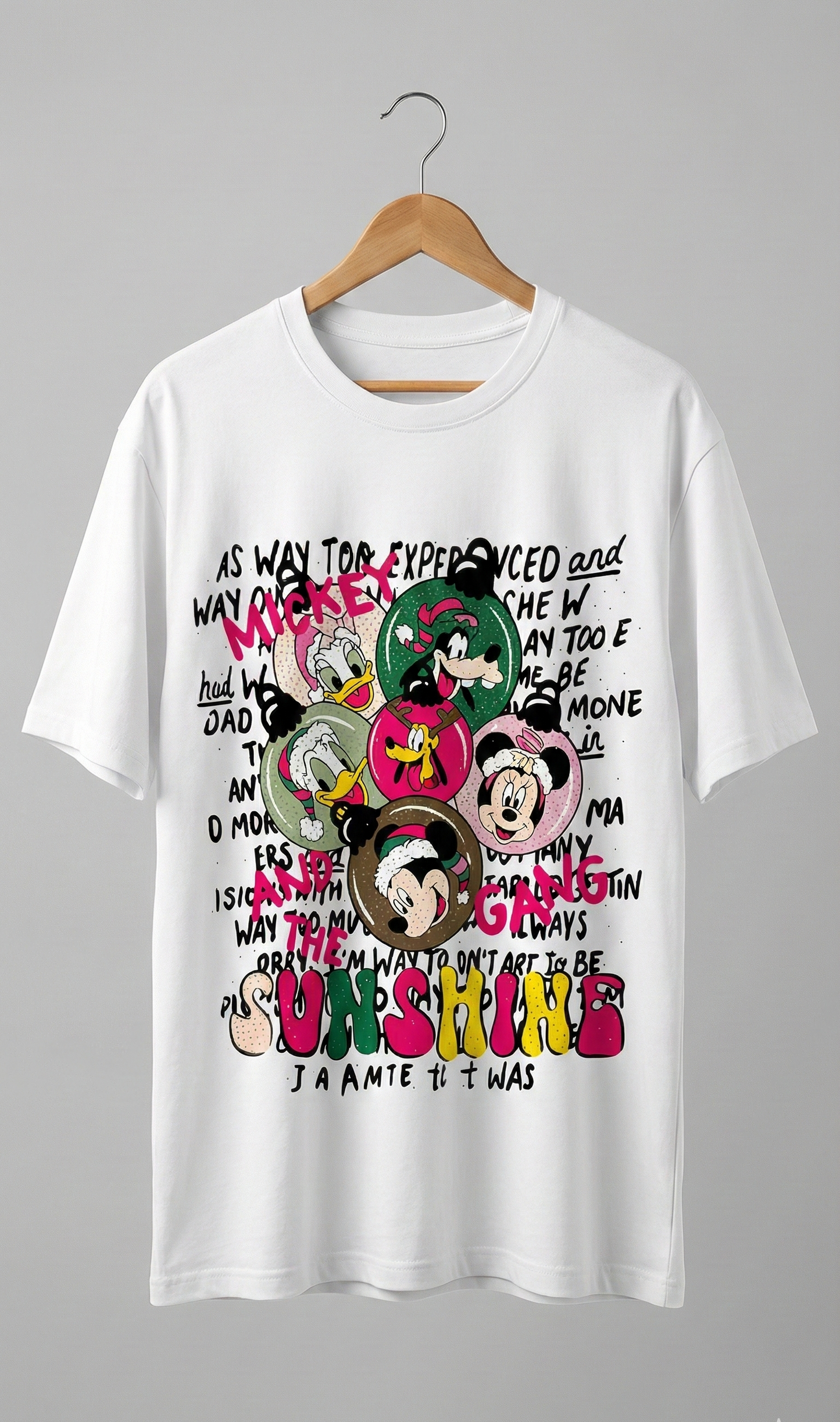 Cartoon Round Neck T-shirt