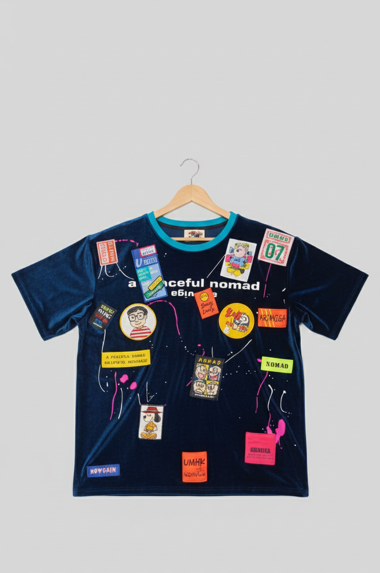 Cartoon Round Neck T-shirt