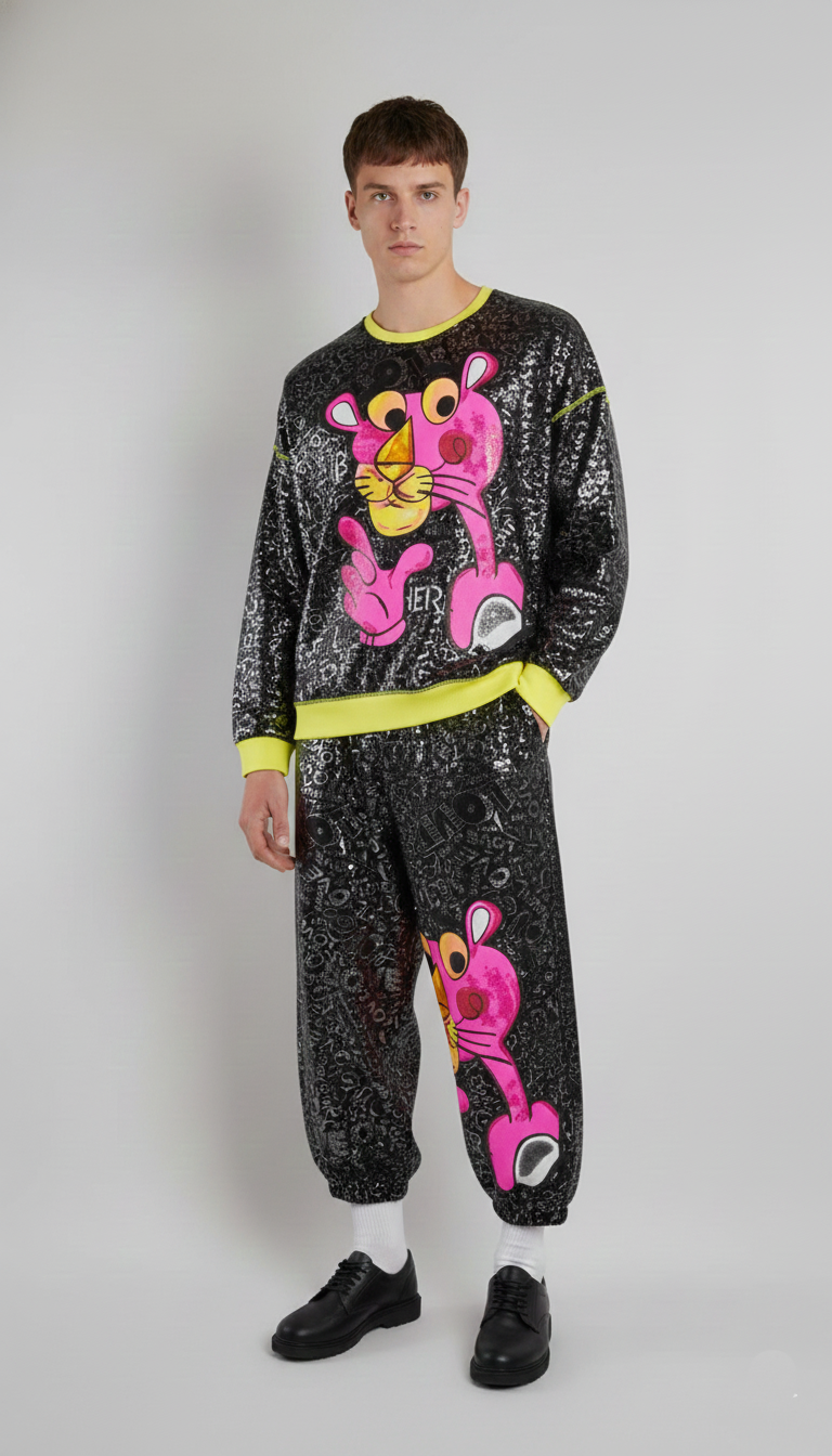 SANKI Pink Panther Multicolor Printed Co-ord Set