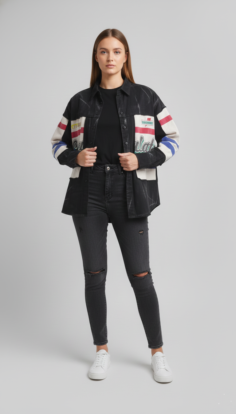 Casual Full Sleeve Shacket