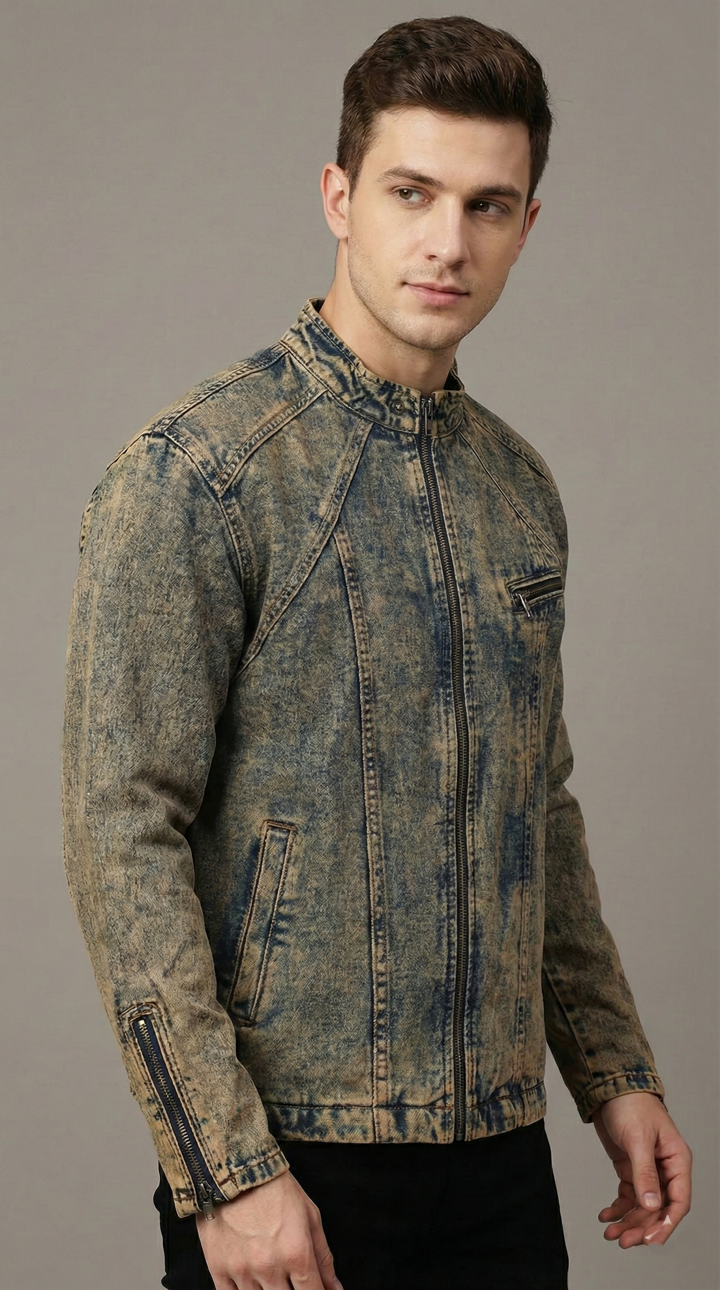 Funky Denim Full Sleeve Shirt