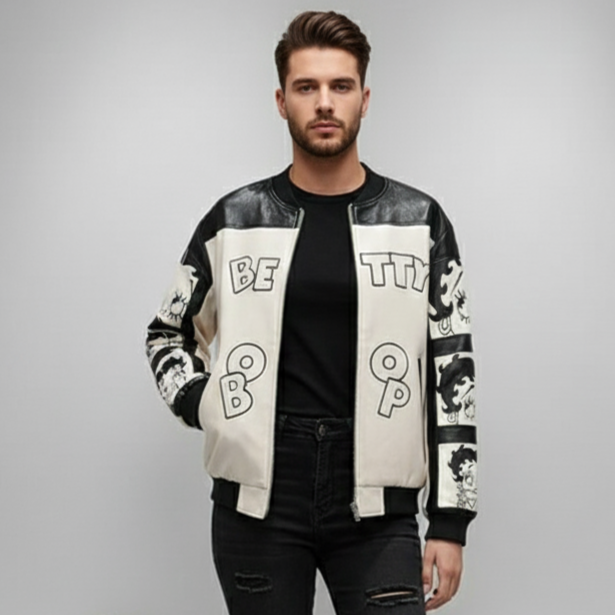 Cartoon Lether Jacket