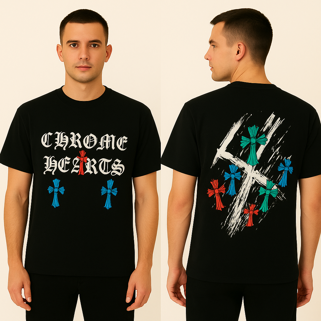 Chrome Heart Round Neck T-shirt