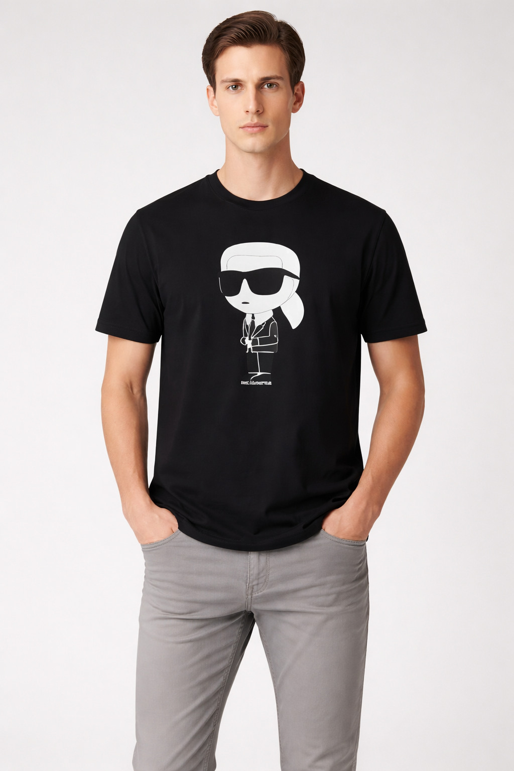 Sanki Black Drip Character Tee T-Shirt