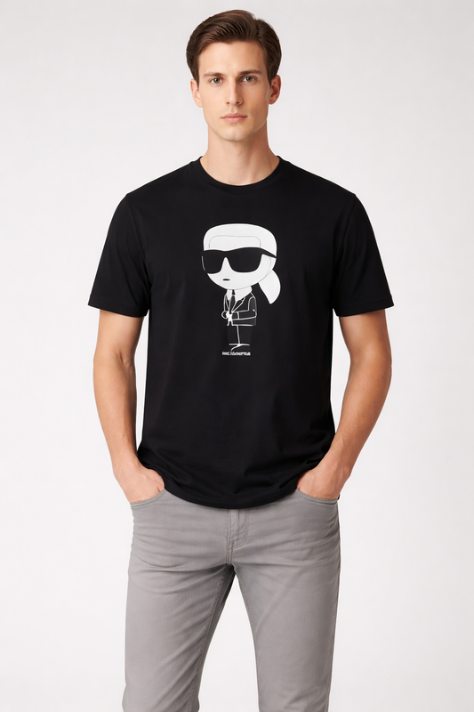 Sanki Black Drip Character Tee T-Shirt