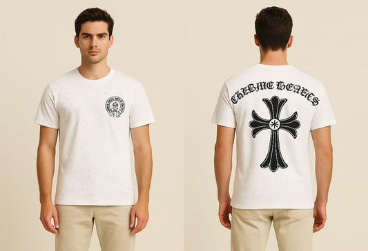 Chrome Heart Round Neck T-shirt