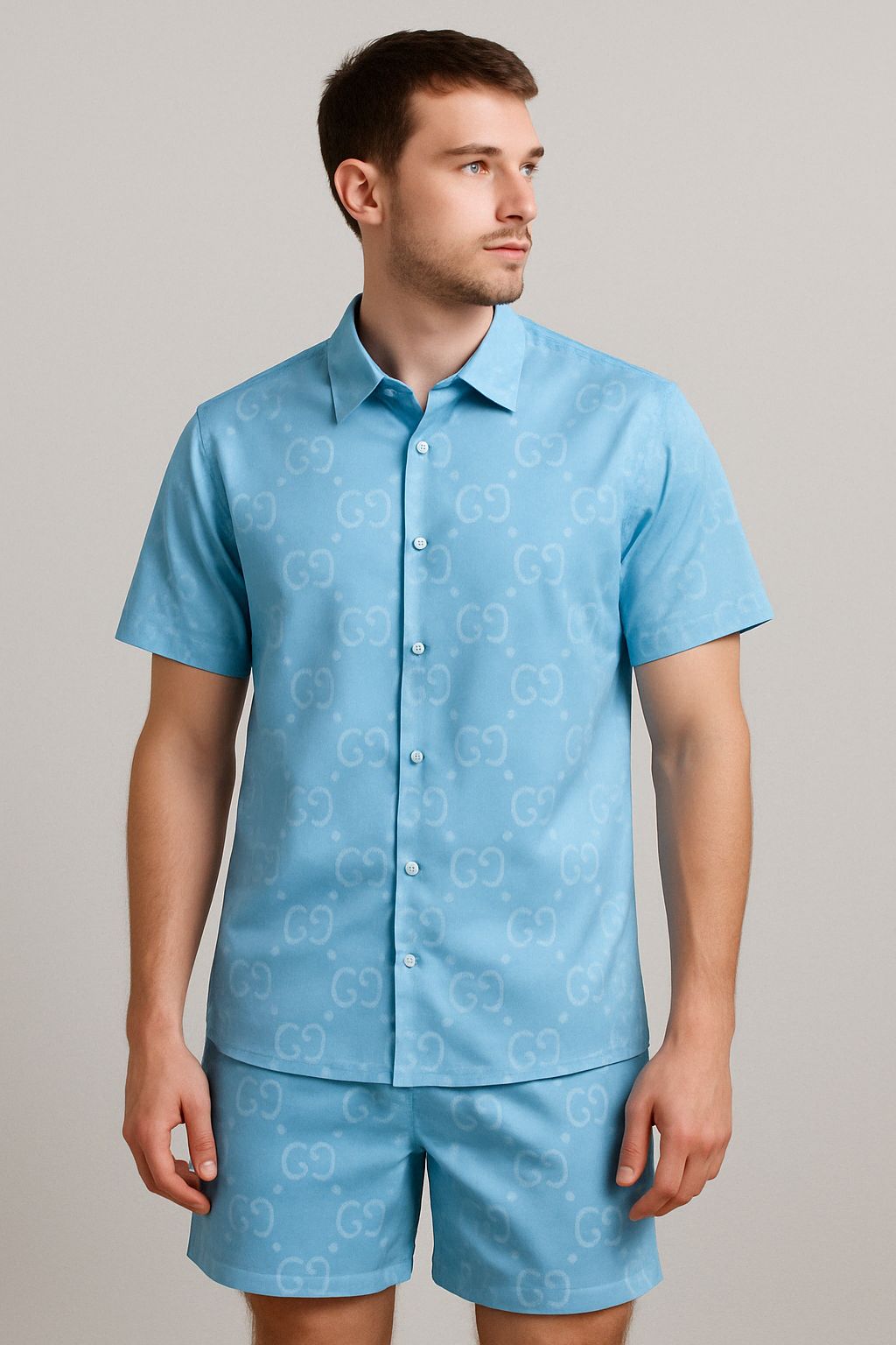 Gucci Co-ord Set Skyblue