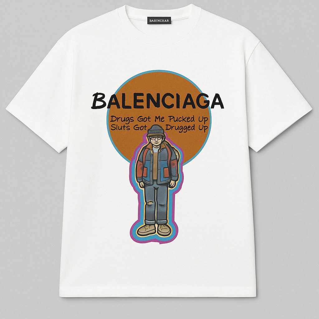 Balanciaga Round Neck T-shirt