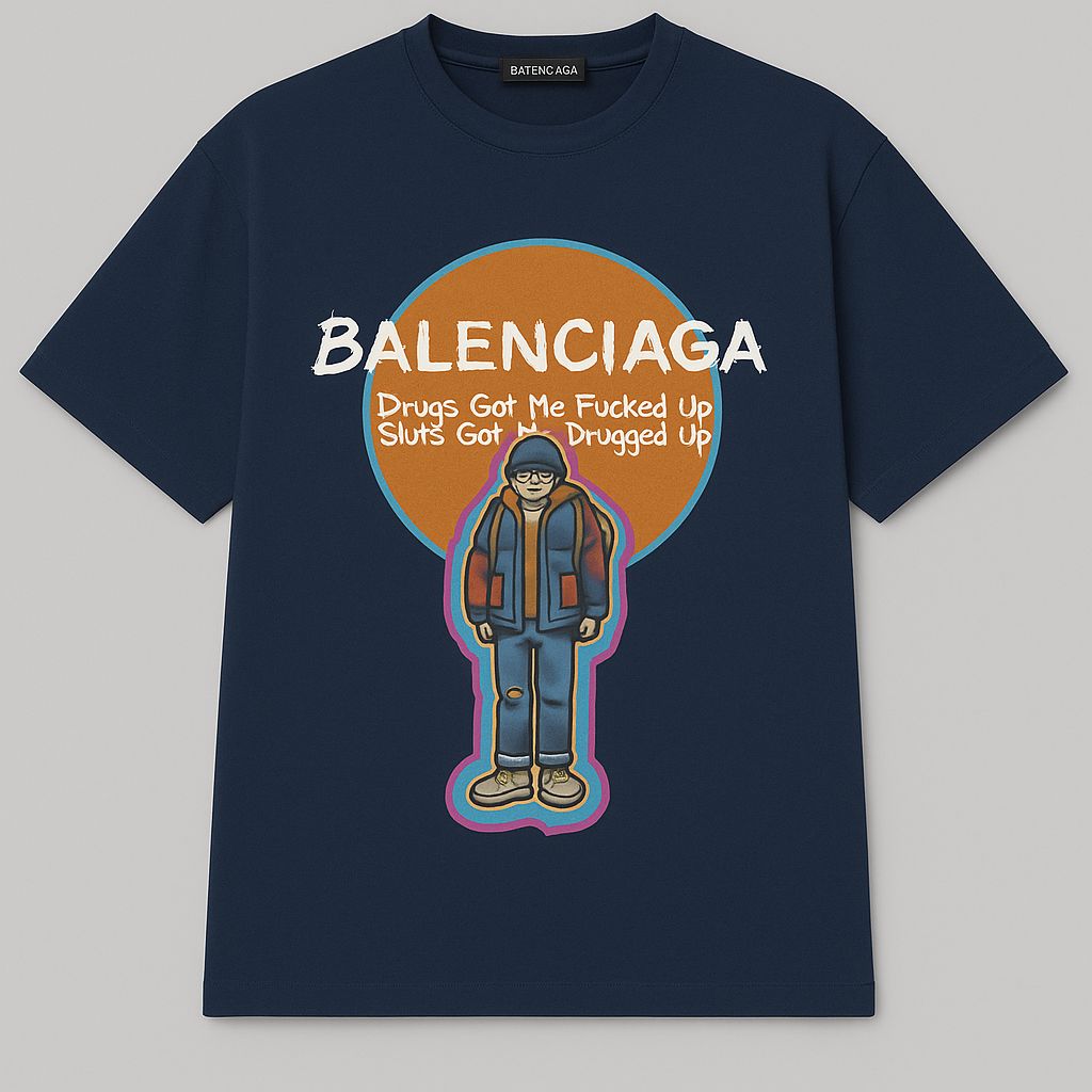 Balanciaga Round Neck T-shirt