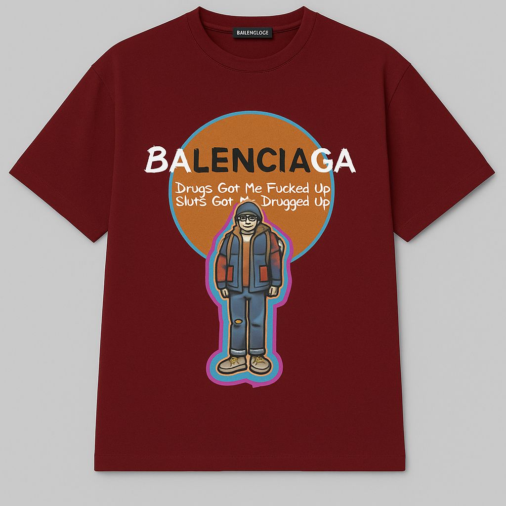 Balanciaga Round Neck T-shirt