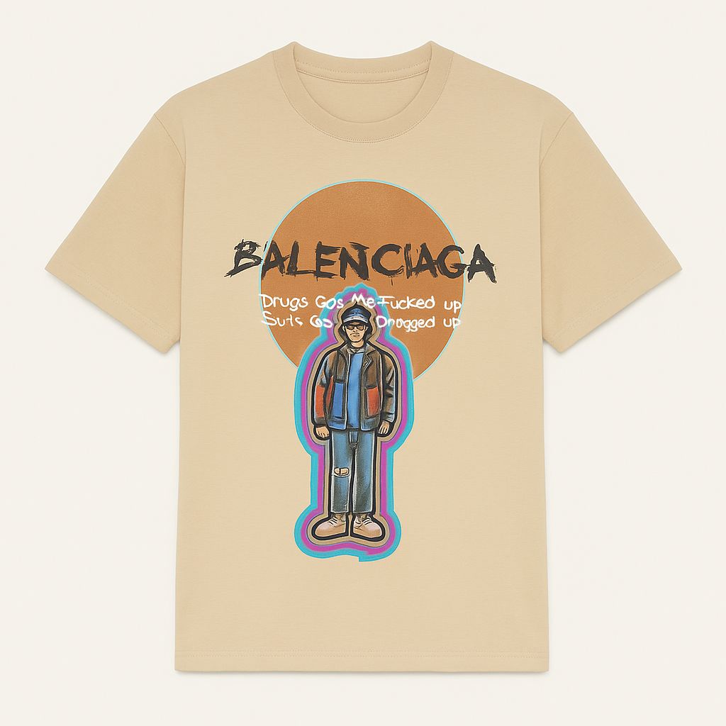 Balanciaga Round Neck T-shirt