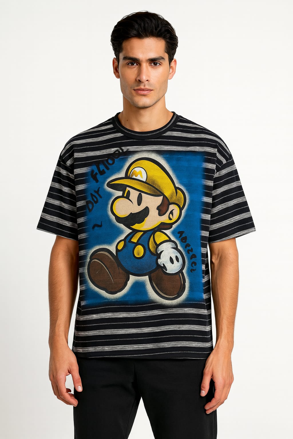 Cartoon Round Neck T-Shirt