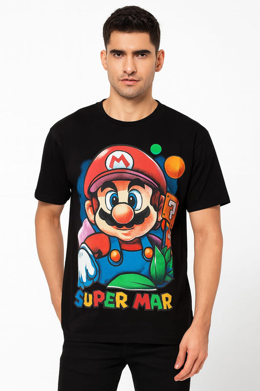 Cartoon Round Neck T-Shirt
