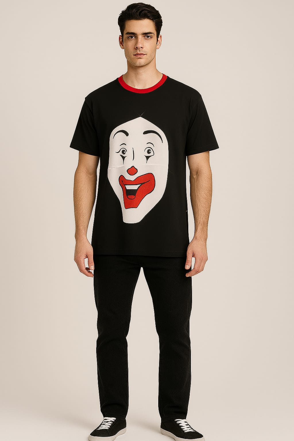 Cartoon Round Neck T-shirt