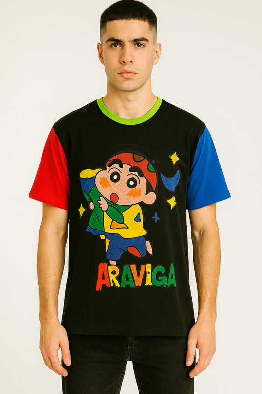 Cartoon Round Neck T-shirt