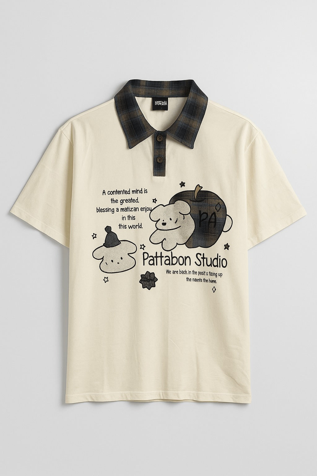 Cartoon Collar T-shirt
