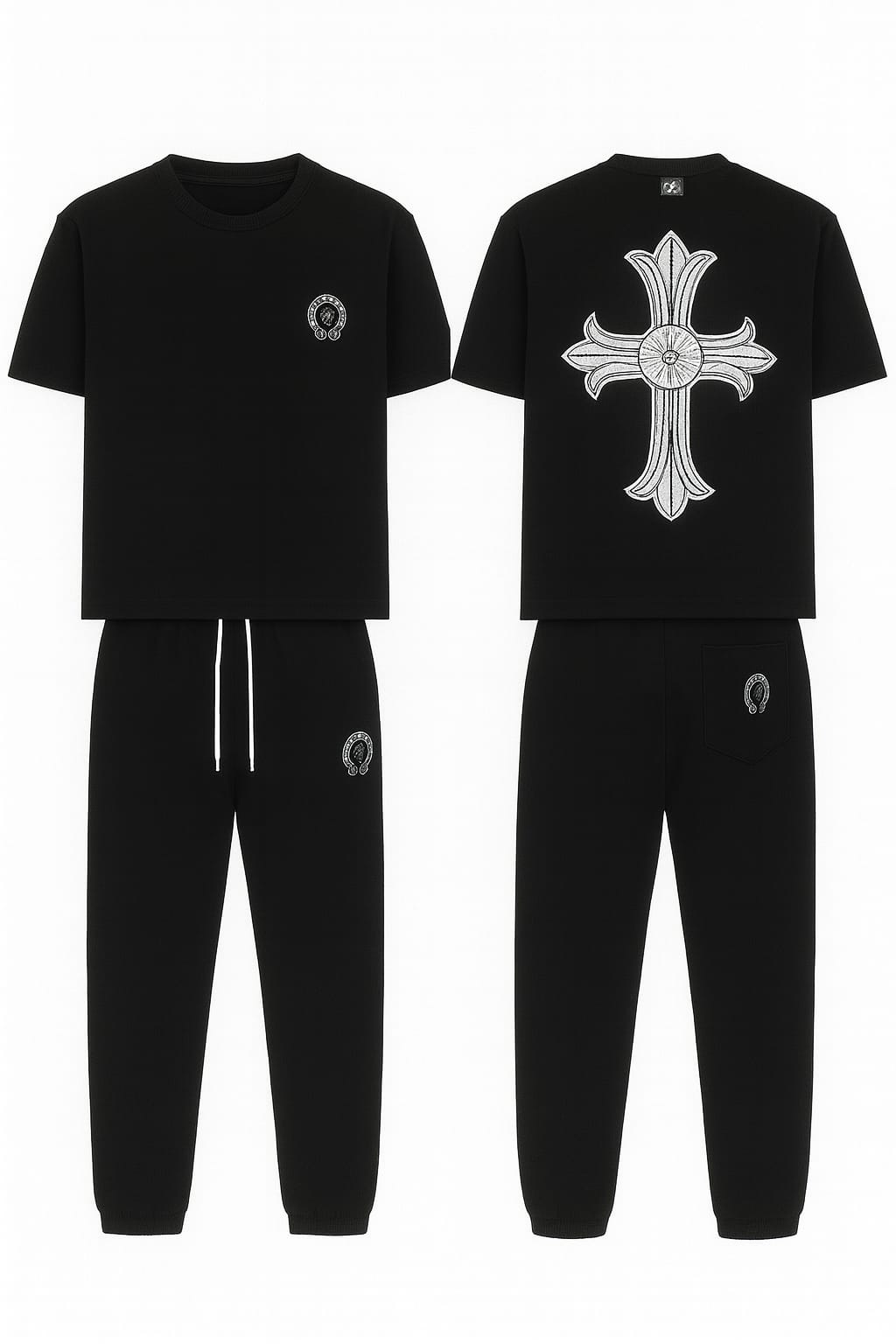 Chrome heart Co-ord Set