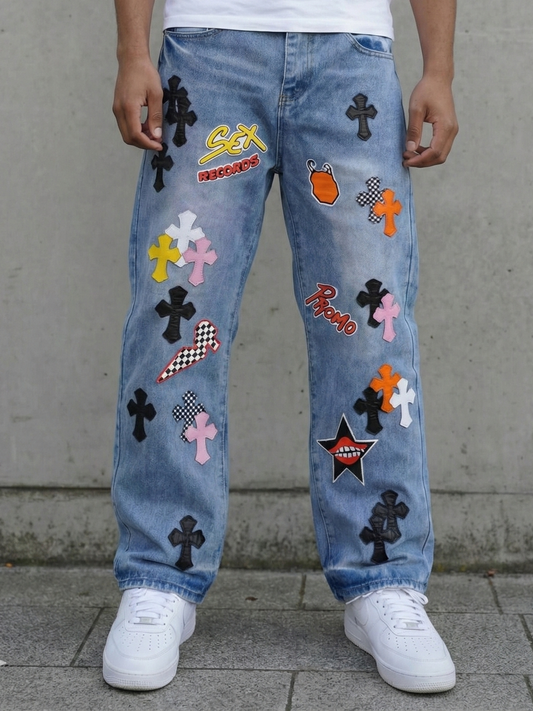 Chrome Heart Bottom Jeans