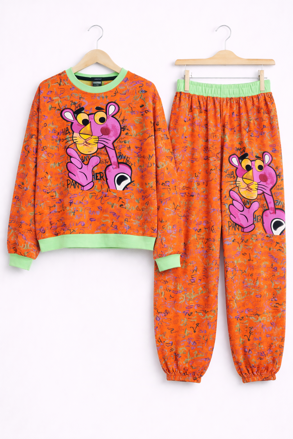SANKI Pink Panther Multicolor Printed Co-ord Set