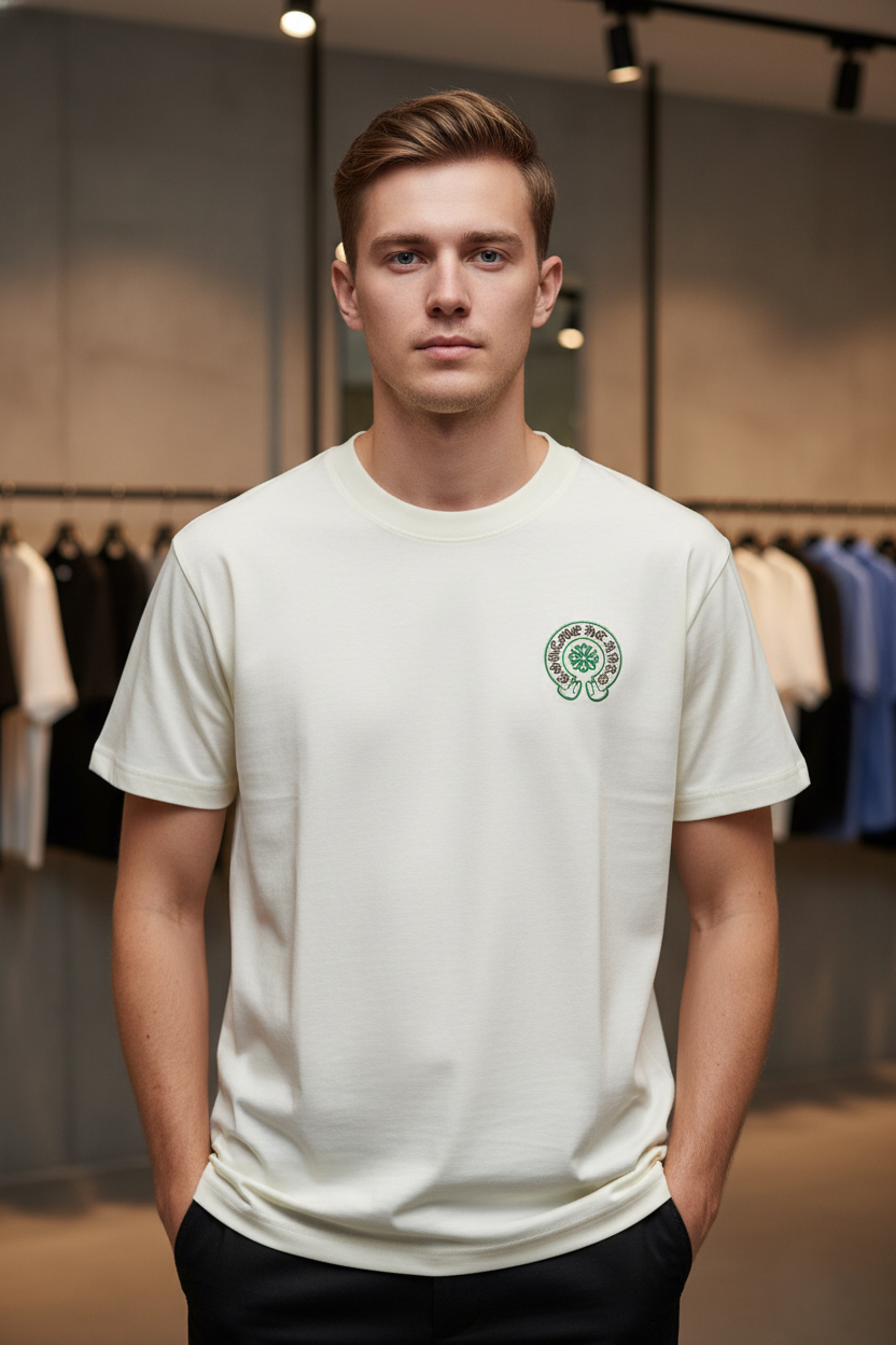 Chrome Heart Round Neck T-shirt