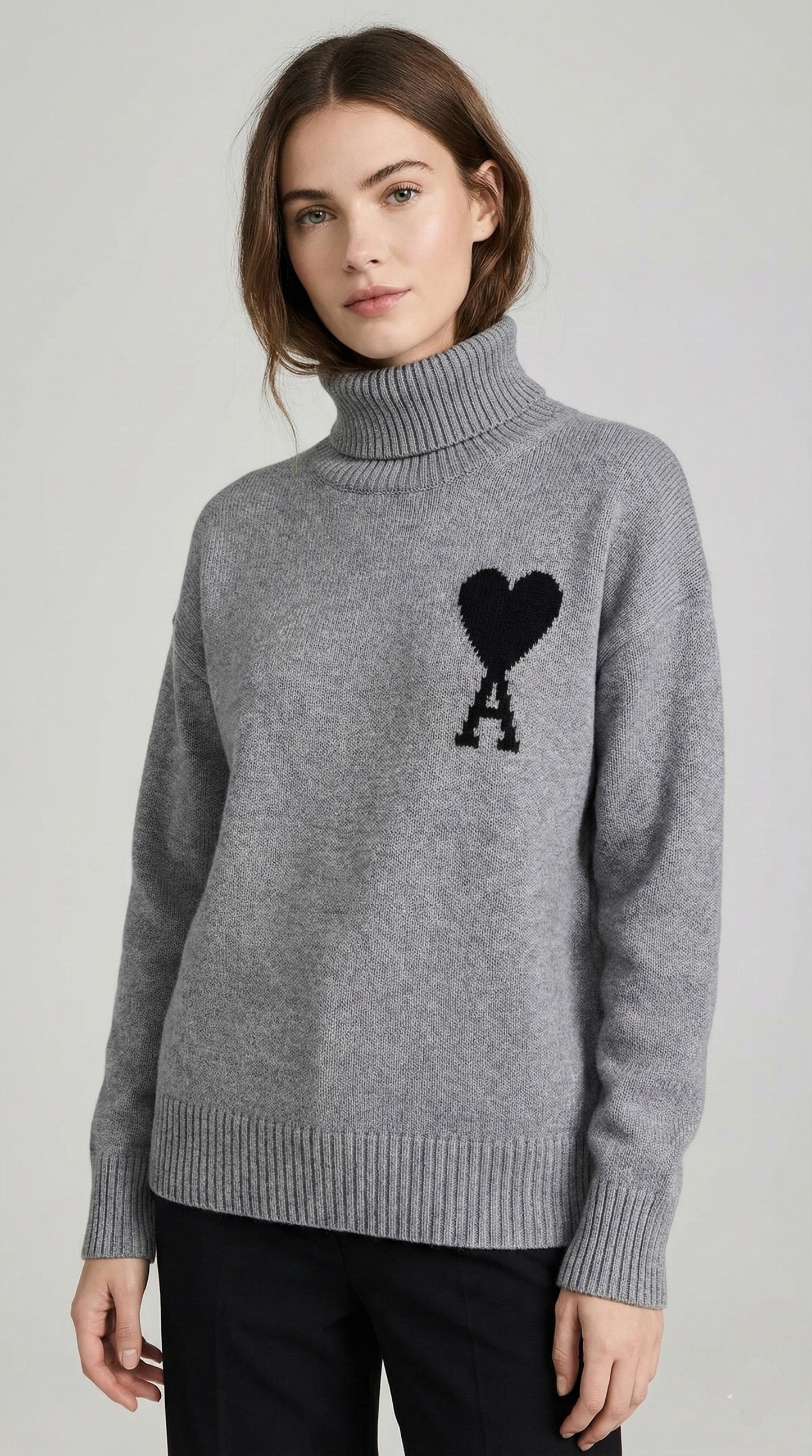 AMI HIGH NECK SWEATER