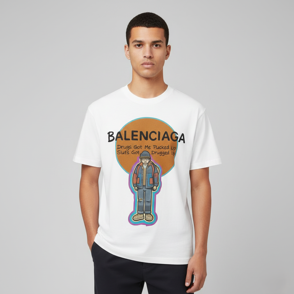 Balanciaga Round Neck T-shirt