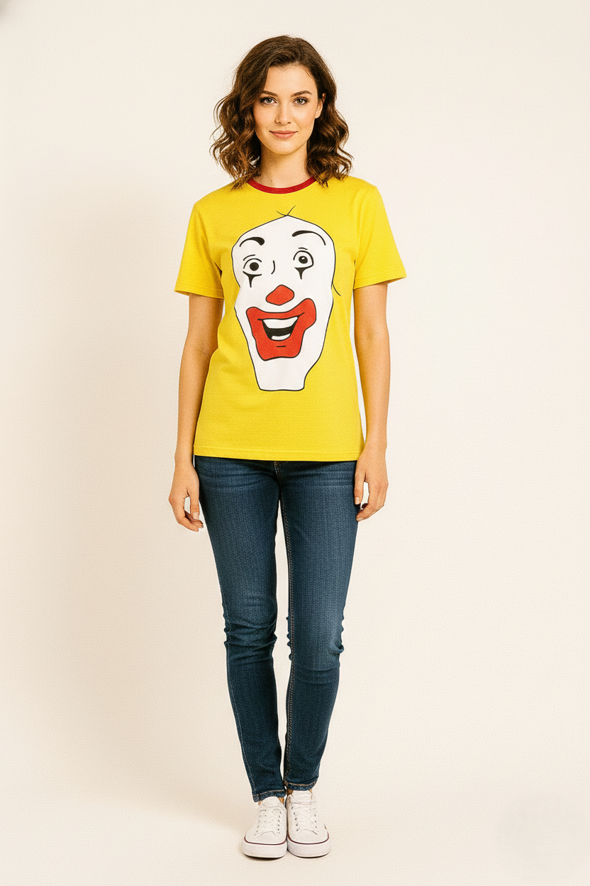 Cartoon Round Neck T-shirt