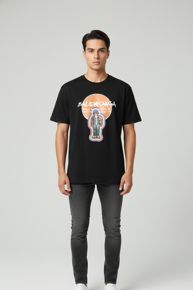 Balanciaga Round Neck T-shirt