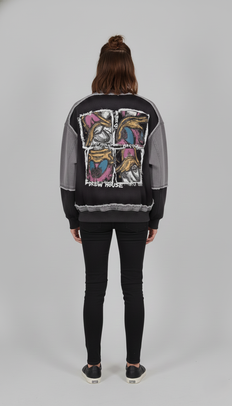 Cartoon Half Sleeve Jacket