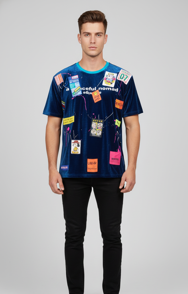 Cartoon Round Neck T-shirt