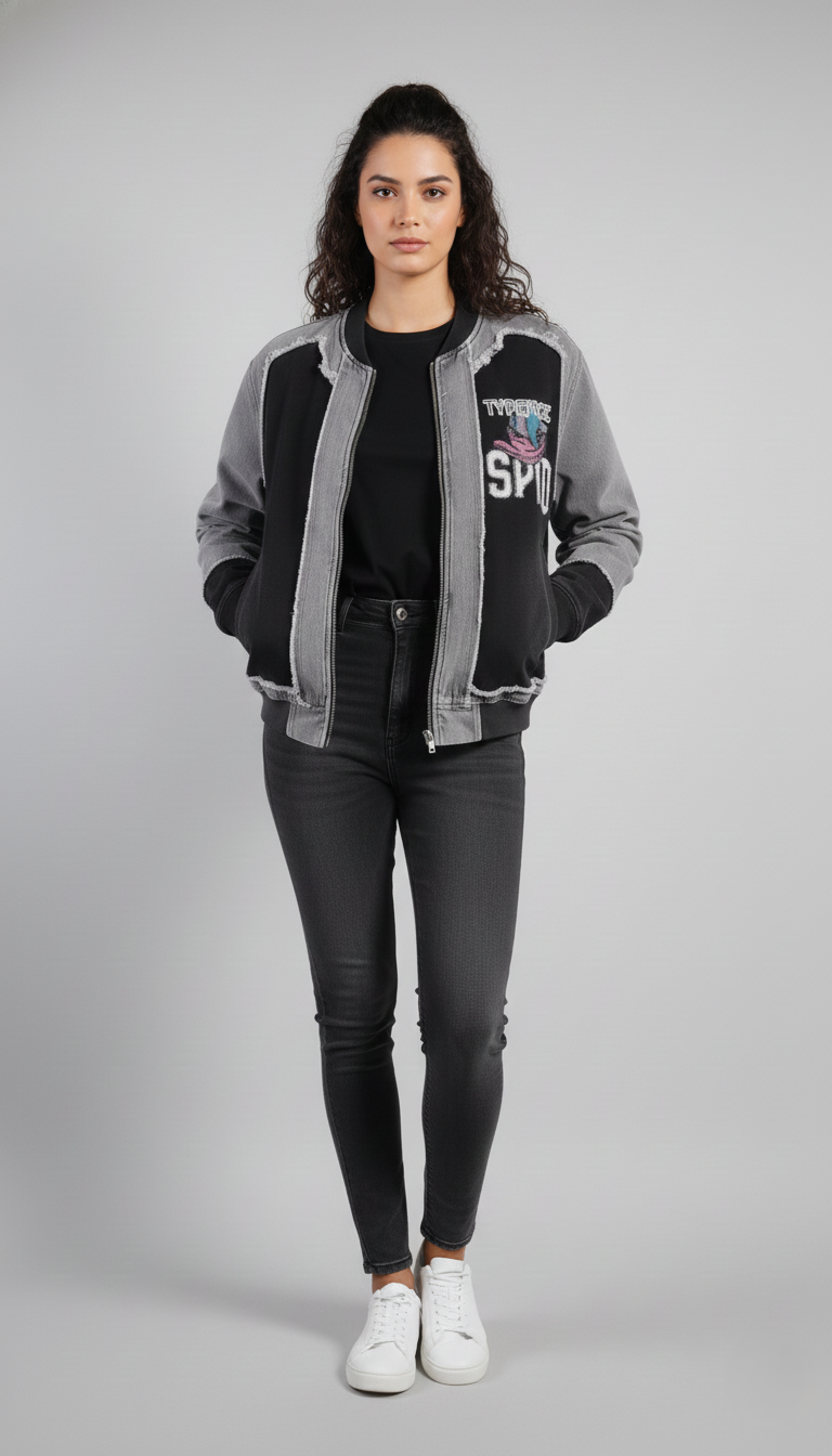 Cartoon Half Sleeve Jacket