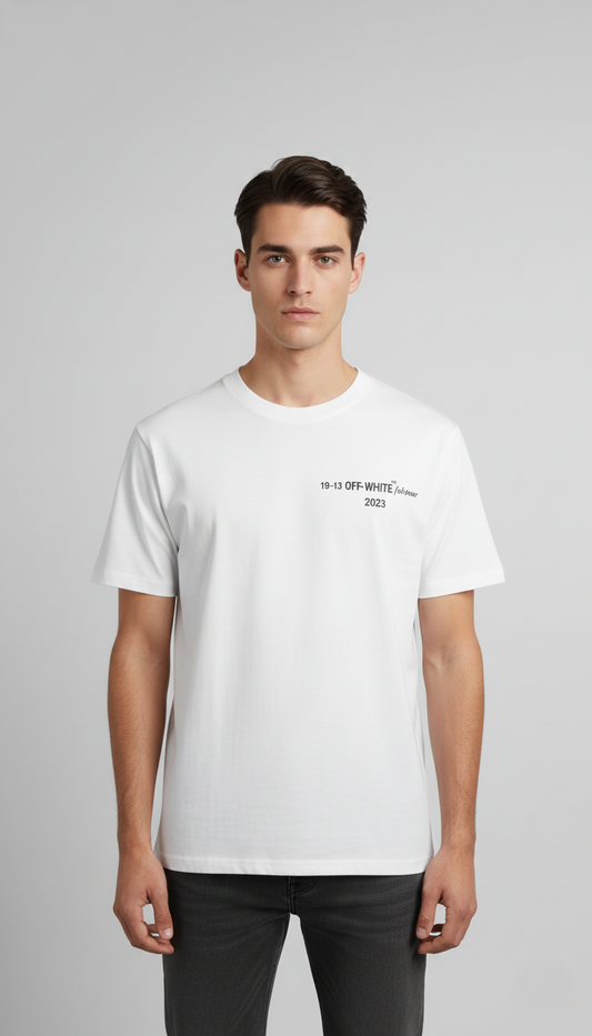 Off-White Round Neck T-shirt