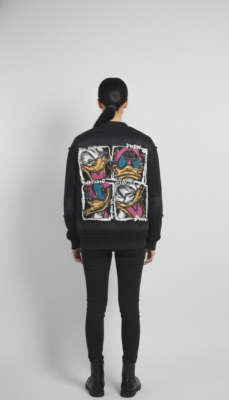 Cartoon Half Sleeve Jacket