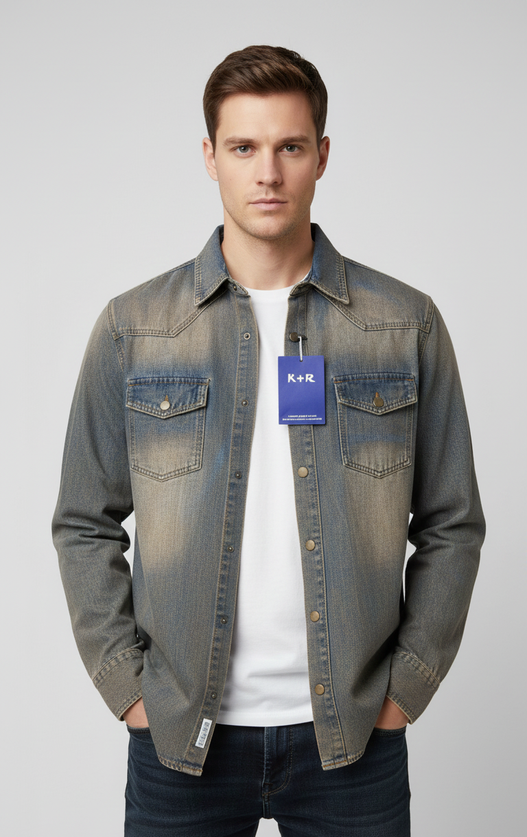 Funky Denim Full Sleeve Shirt