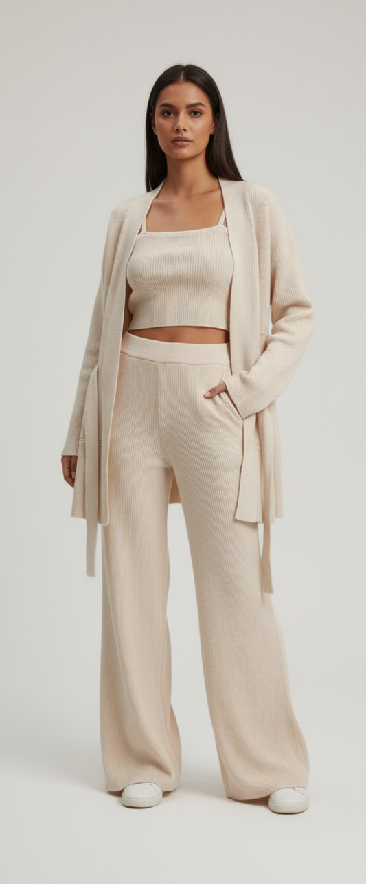 Casual 3 pc Women Co-ord Set