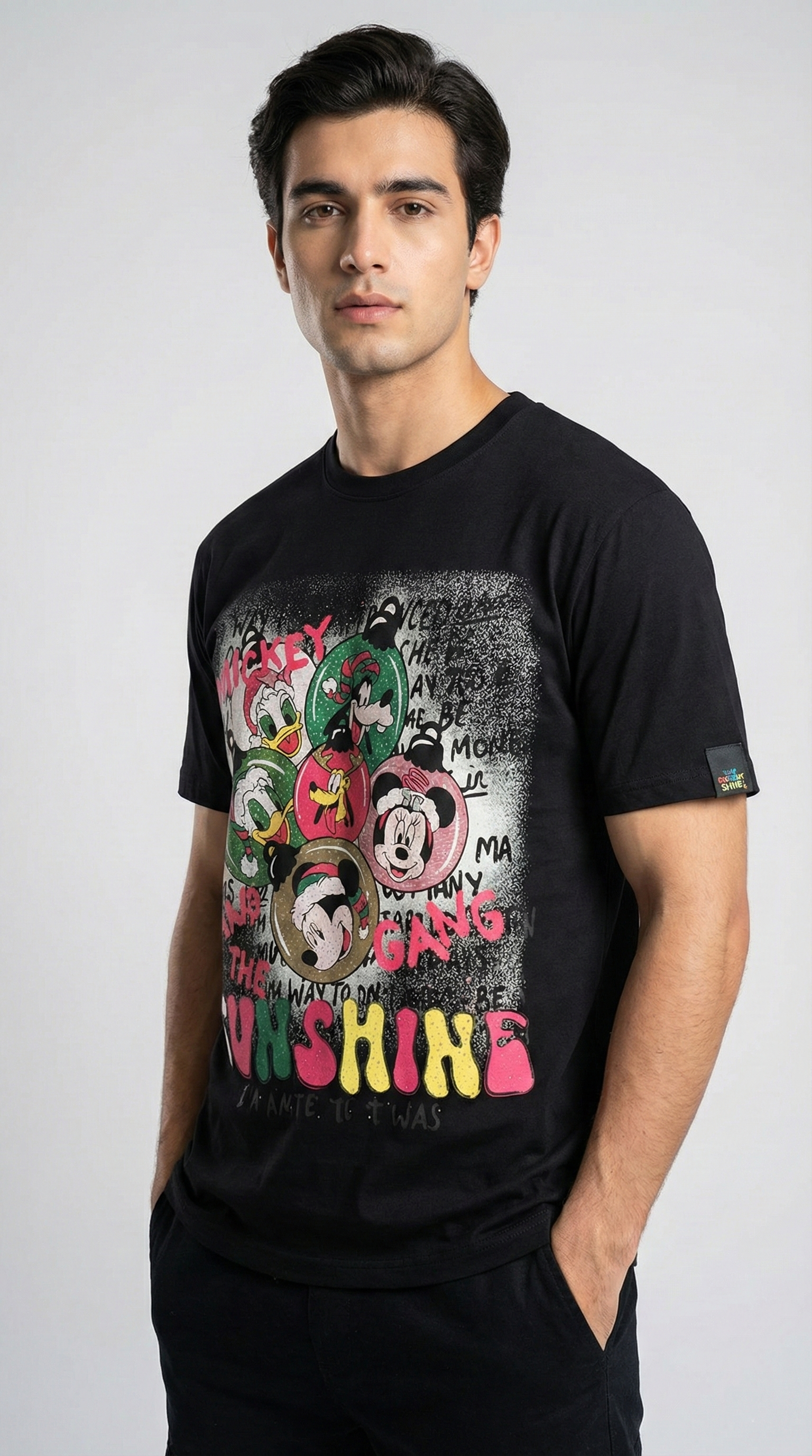 Cartoon Round Neck T-shirt