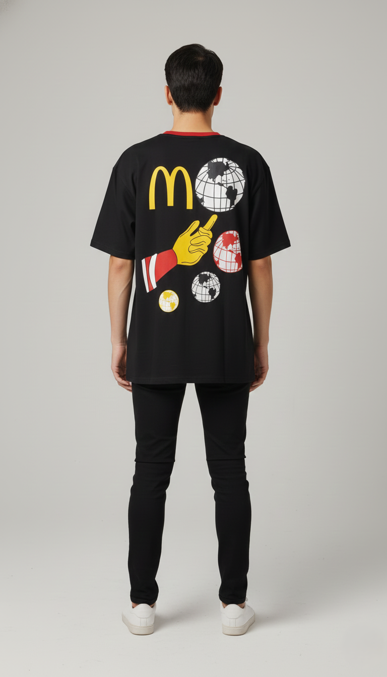 Cartoon Round Neck T-shirt