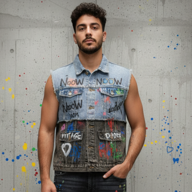 Cartoon Sleeveless Jacket