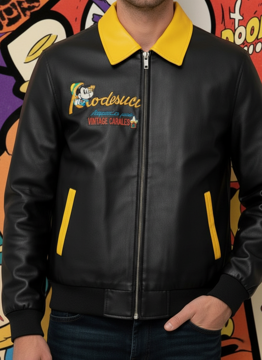 Cartoon Lether Jacket