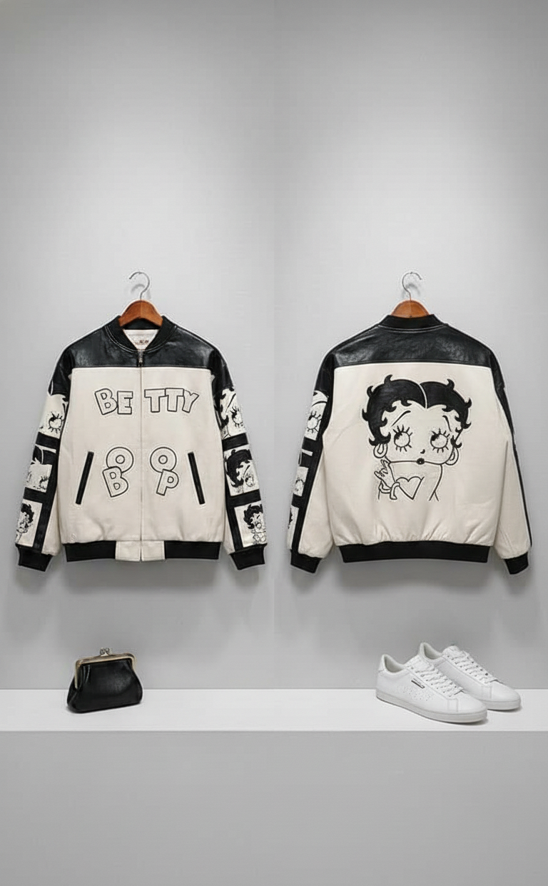 Cartoon Lether Jacket