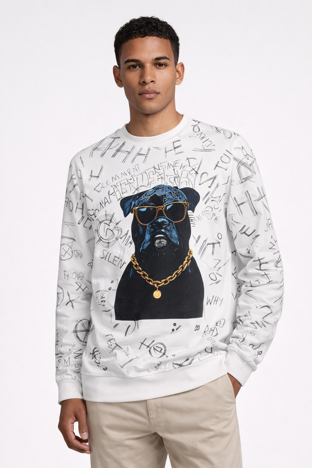 Sanki Alpha Dog Graffiti Sweatshirt